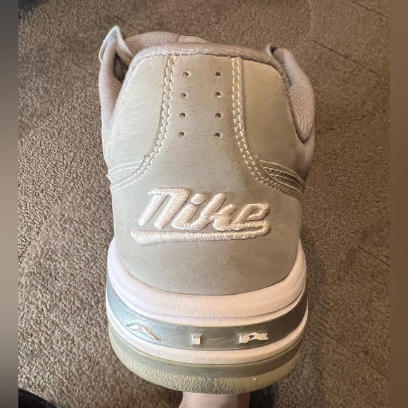 Vintage Nike Air Light Grey & White Sneakers Shoes Script Logo 00’s 310190-011 - Picture 11 of 16